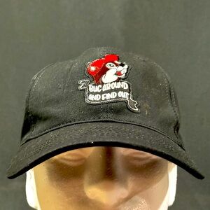 Black “Dad” Hat - Buc Around Beaver Patch with Adjustable strap